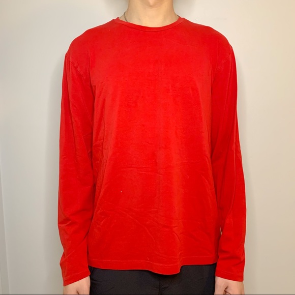 Red Express Mens Long Sleeve T-Shirt - Picture 2 of 4